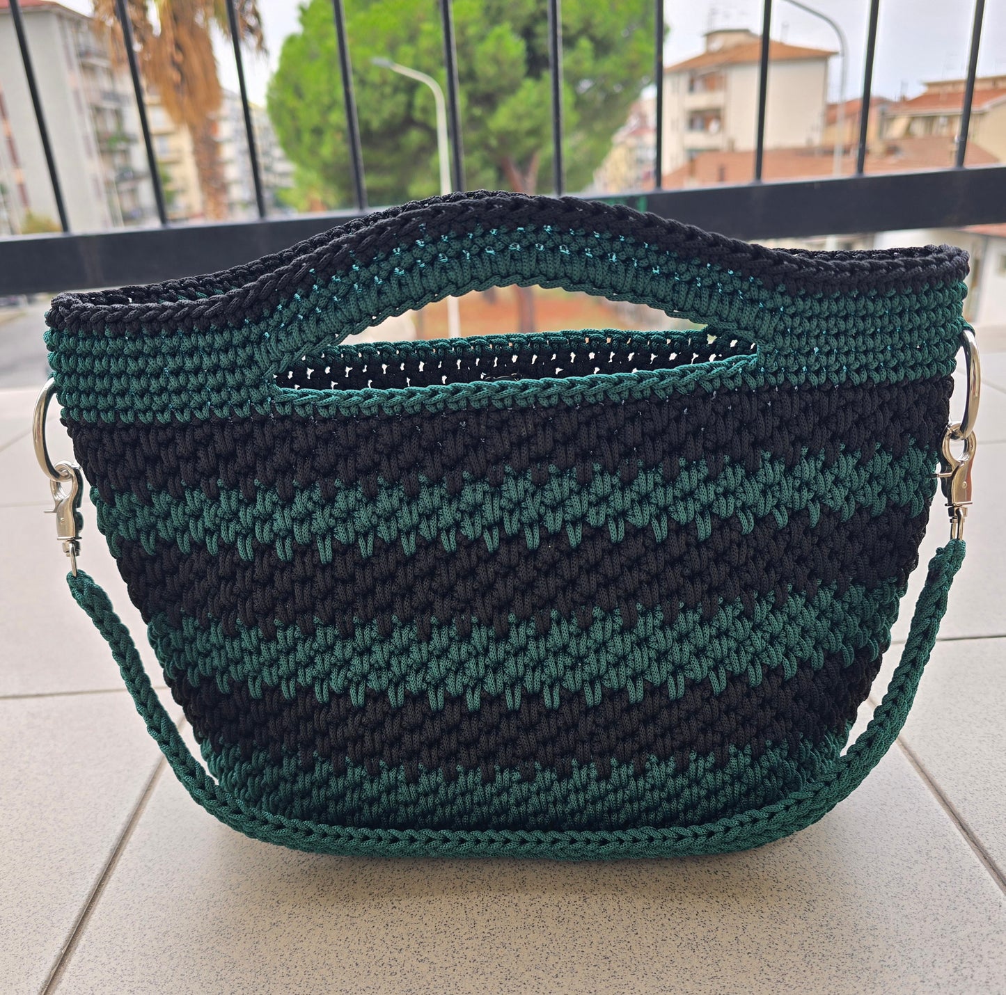 Borsa all'uncinetto